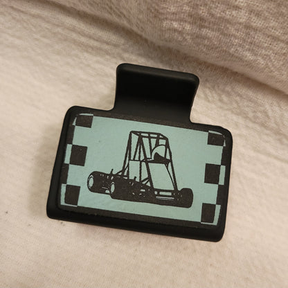SMALL Race Car Hair Clip