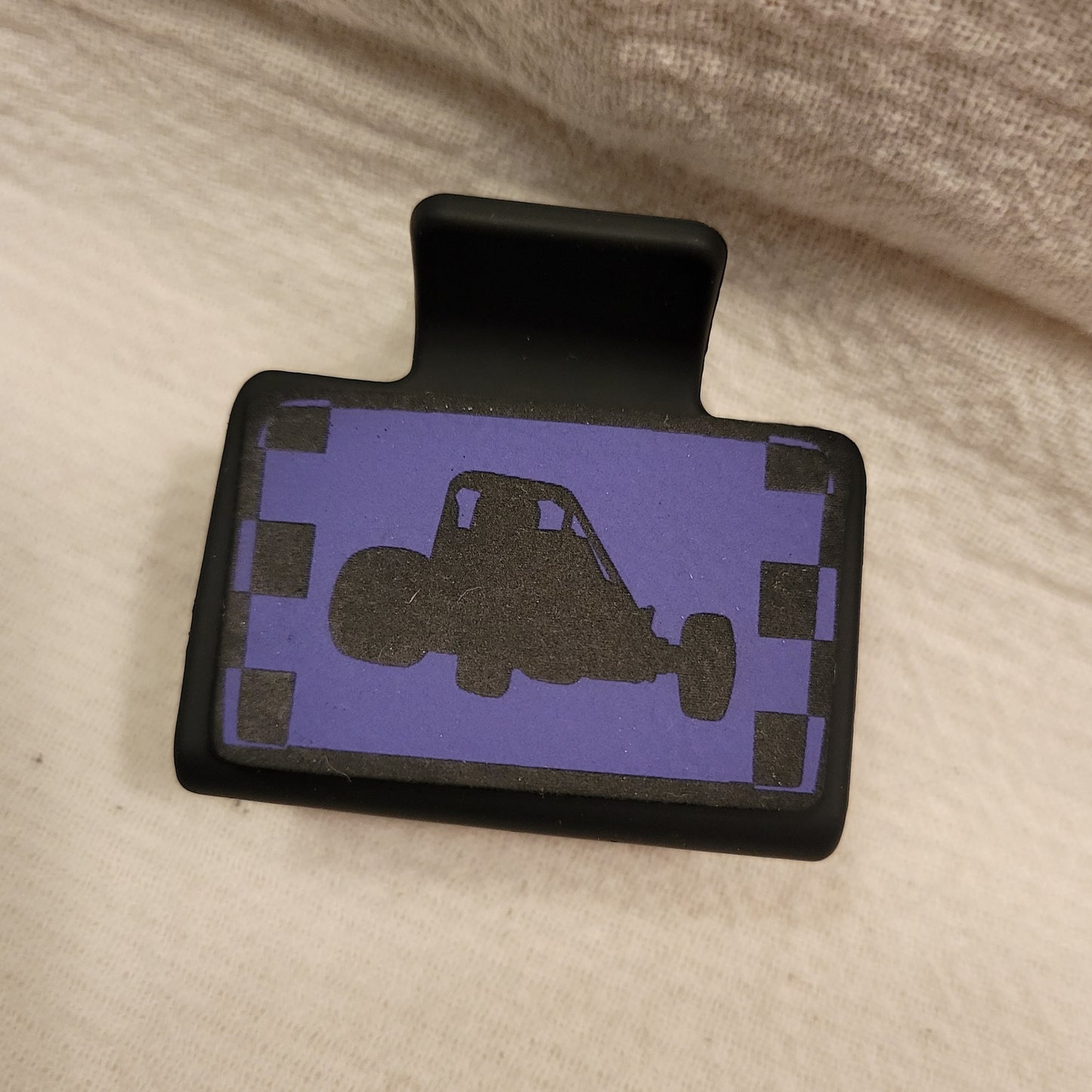 SMALL Race Car Hair Clip