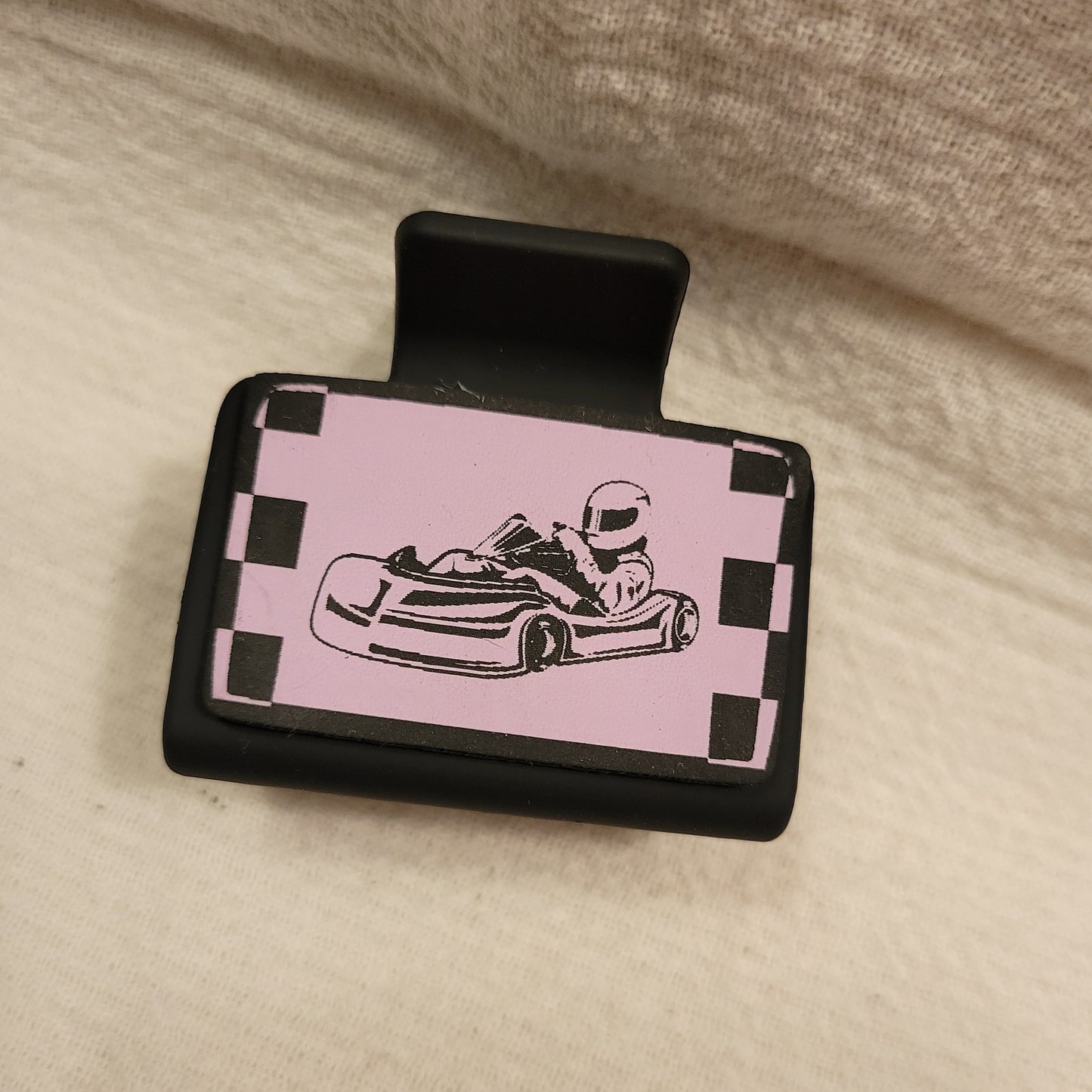 SMALL Race Car Hair Clip