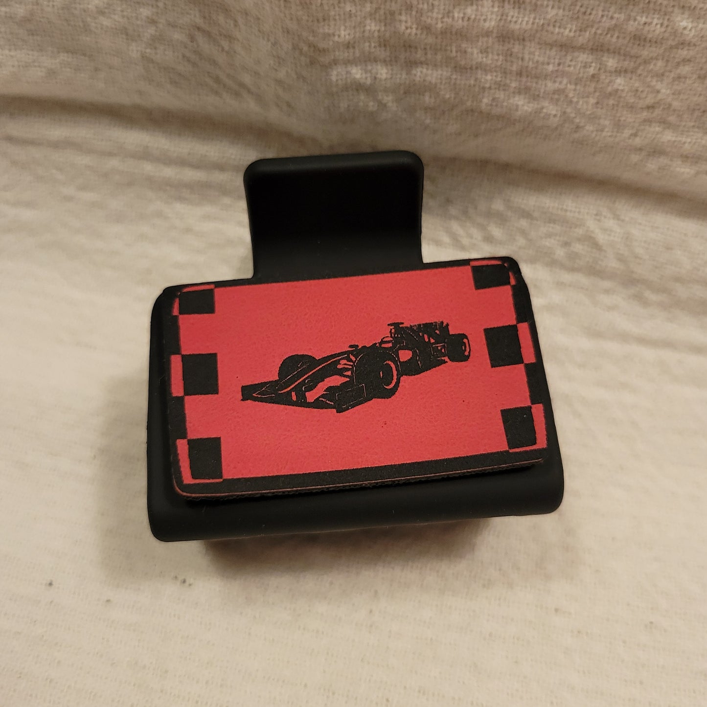 SMALL Race Car Hair Clip