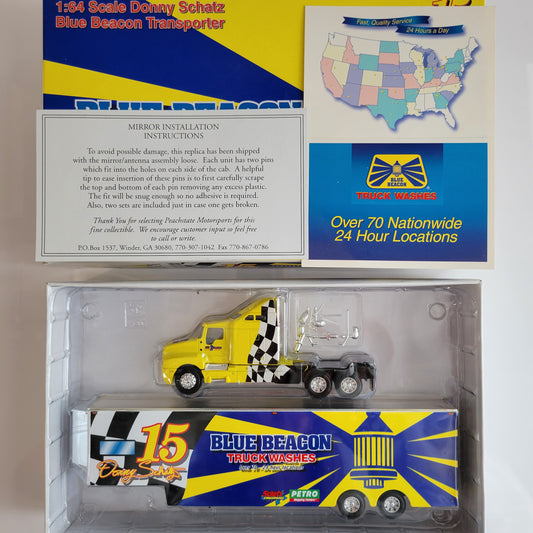 1:64 Scale Donny Schatz Blue Beacon Transporter Diecast