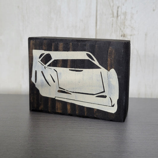 Late Model Wood Block Scrappy Sign