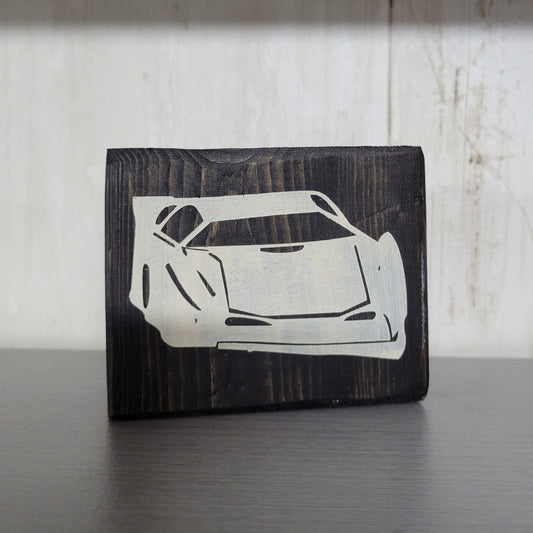 Late Model Wood Block Scrappy Sign