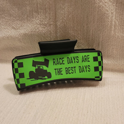 Race Car Race Days Best Days Hair Claw Clip