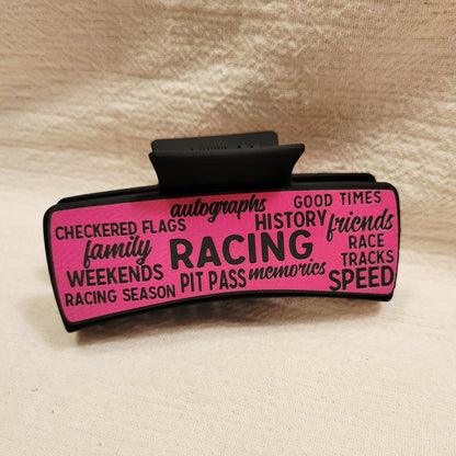 Race Words Hair Claw Clip