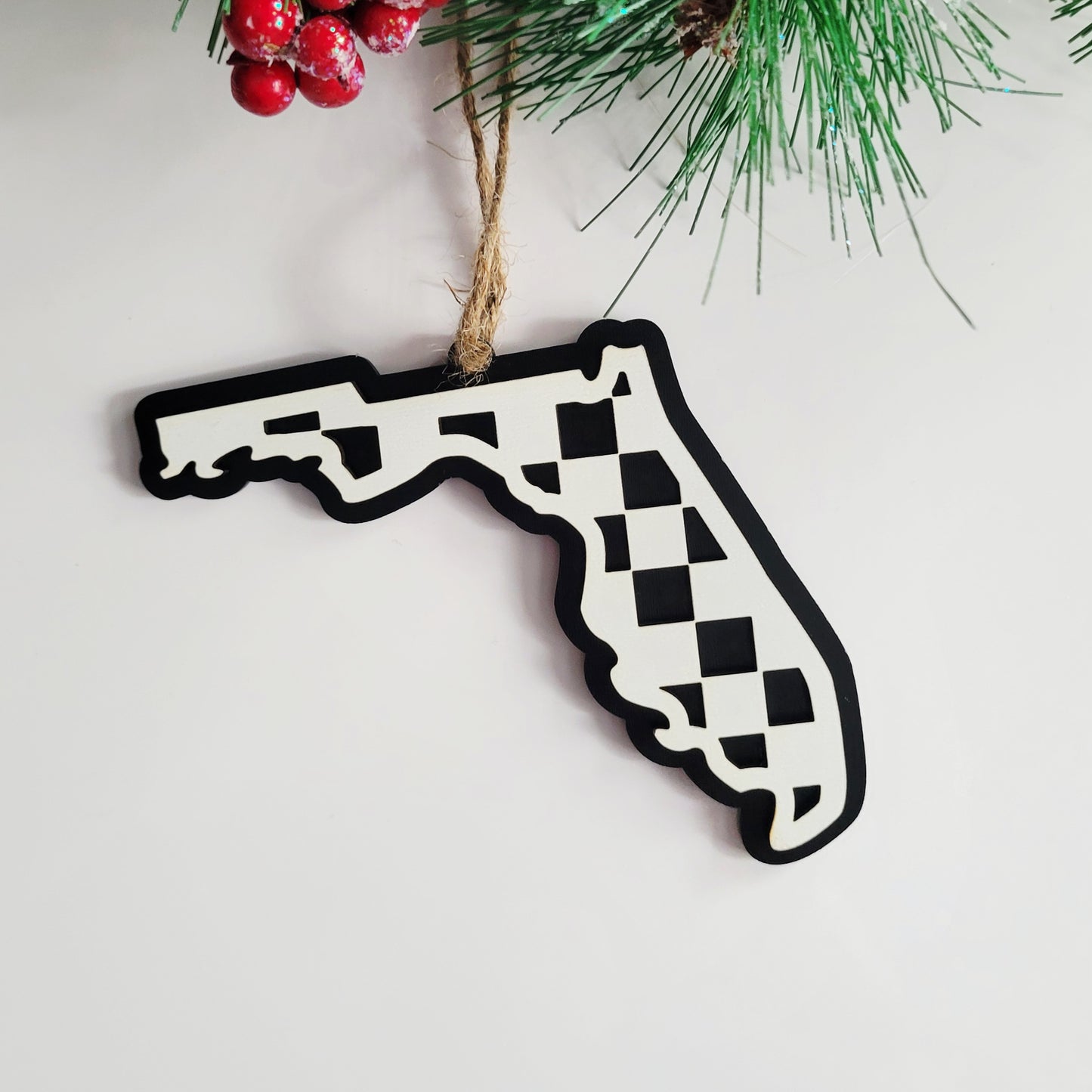 Checkered State Ornaments -All Fifty States