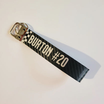Personalized Custom Engraved Leatherette Wristlet Key Fob
