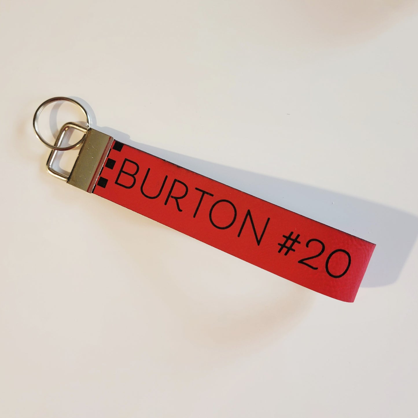 Personalized Custom Engraved Leatherette Wristlet Key Fob