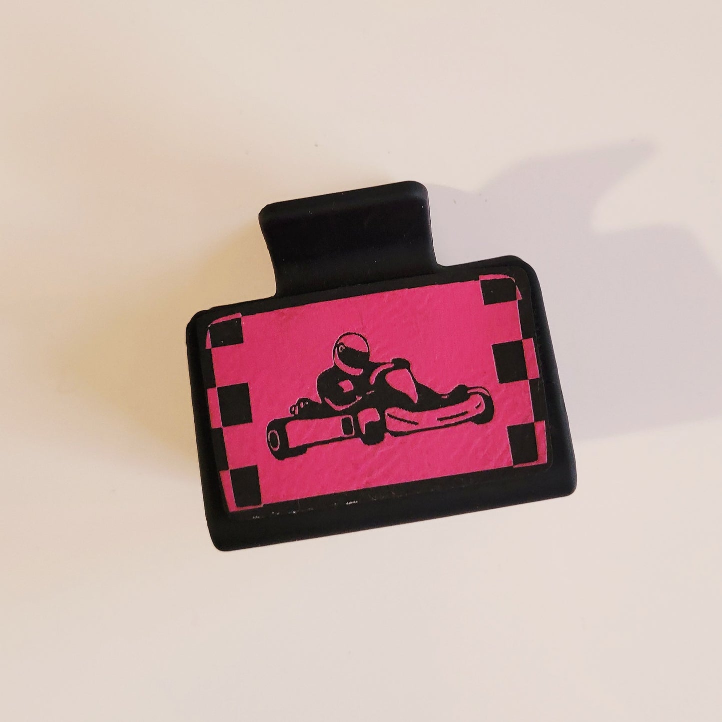 SMALL Race Car Hair Clip