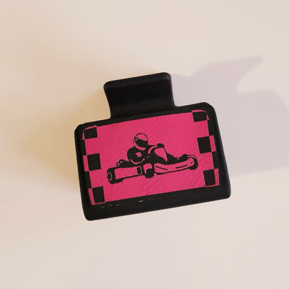 SMALL Race Car Hair Clip