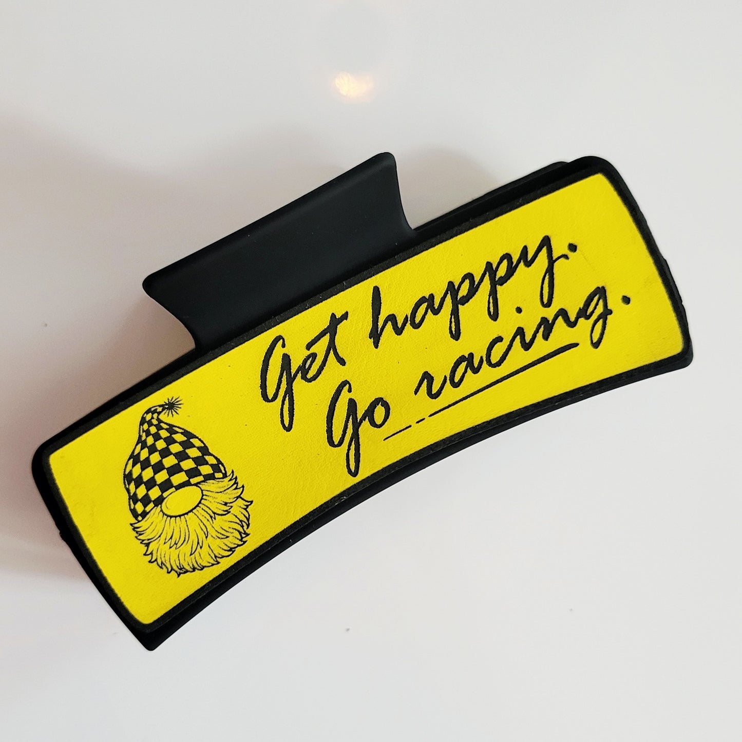 Get Happy Go Racing Gnome Hair Claw Clip