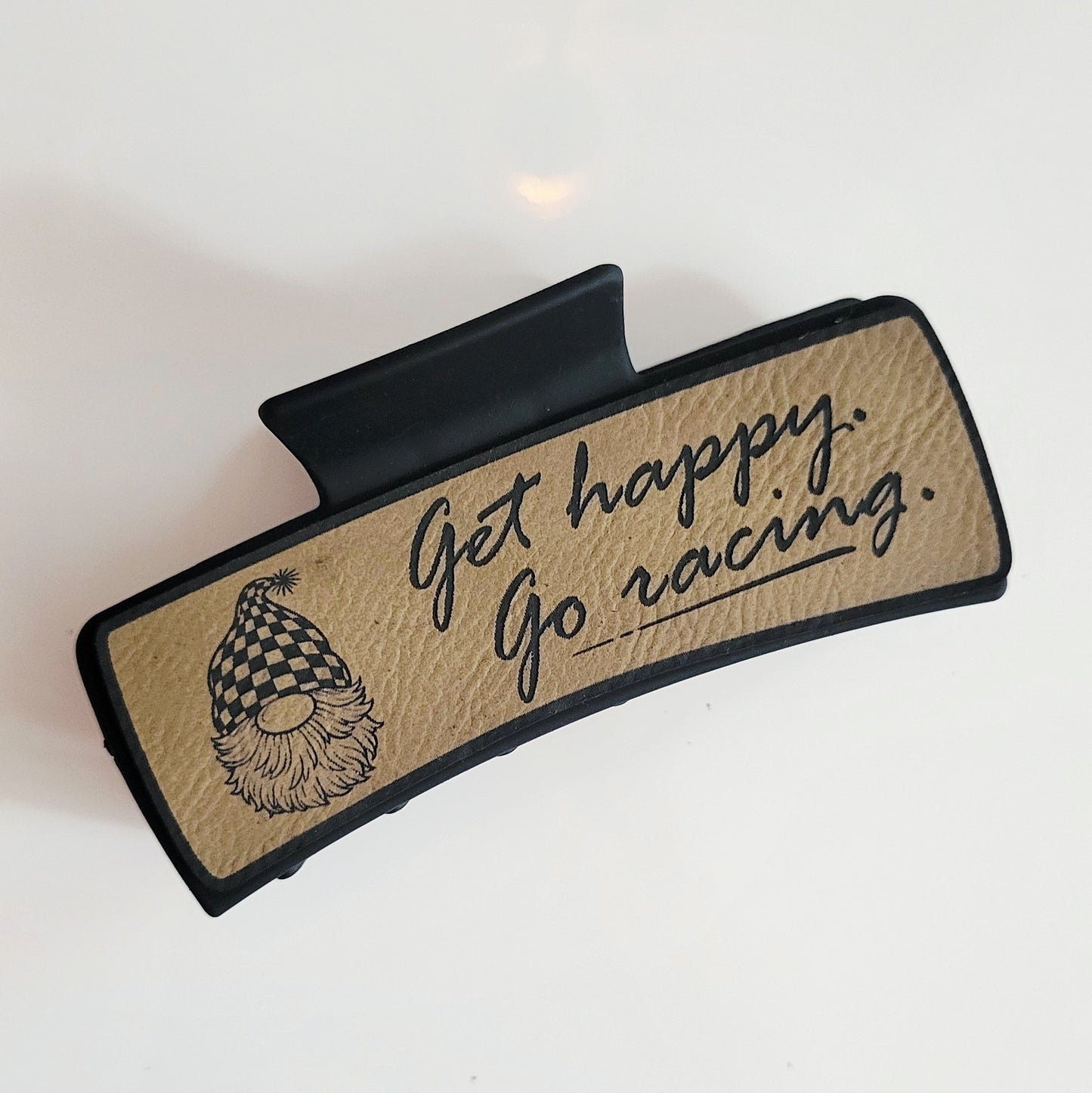 Get Happy Go Racing Gnome Hair Claw Clip