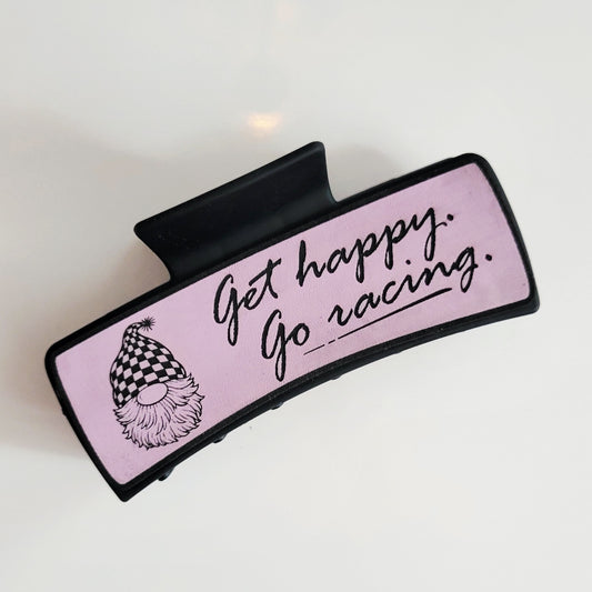 Get Happy Go Racing Gnome Hair Claw Clip