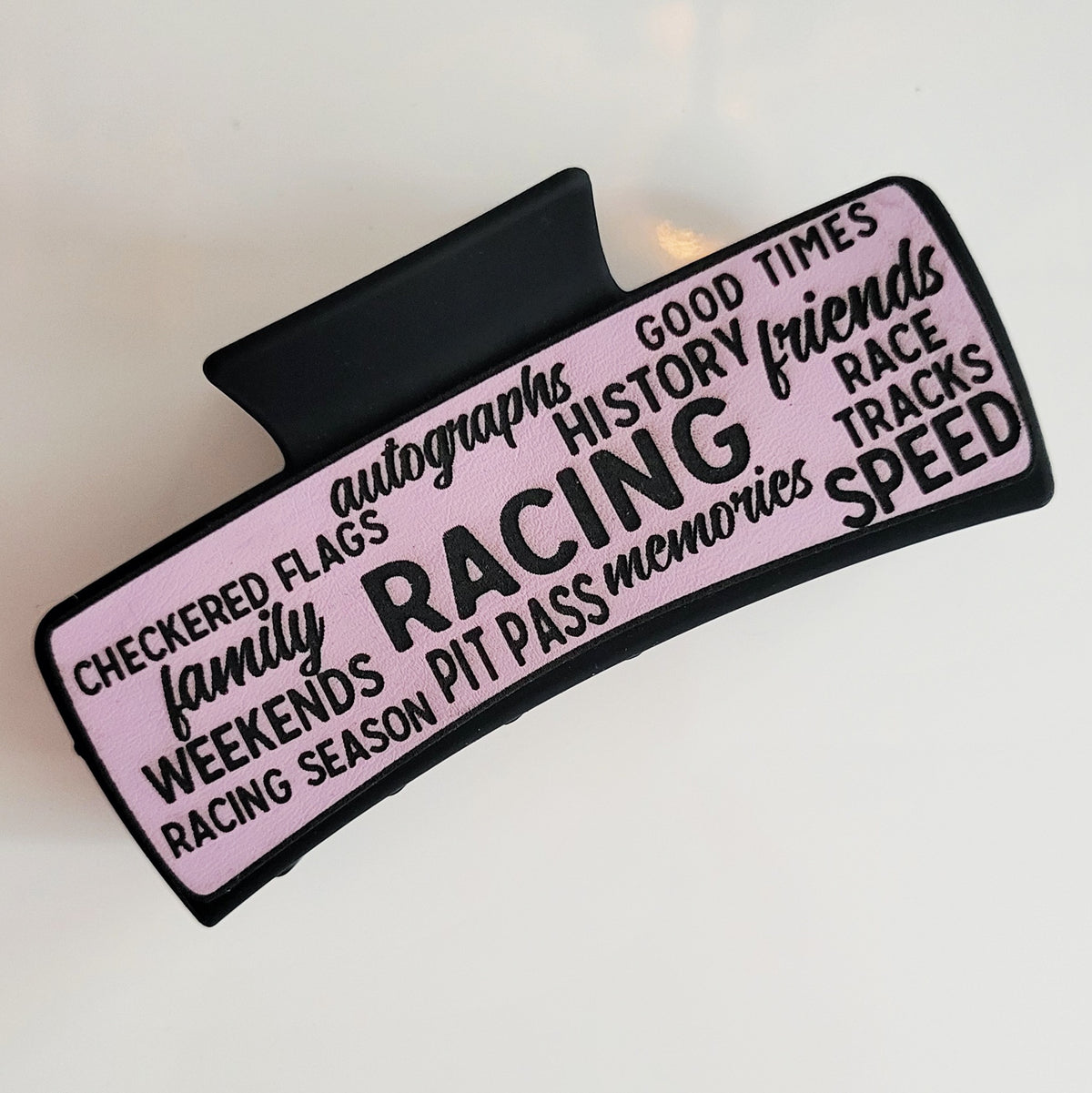 Race Words Hair Claw Clip