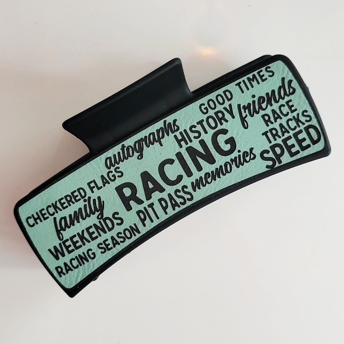 Race Words Hair Claw Clip