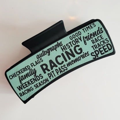 Race Words Hair Claw Clip