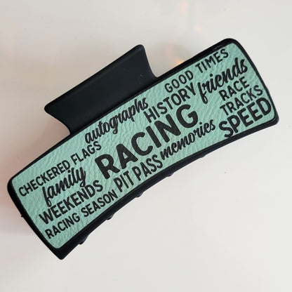 Race Words Hair Claw Clip