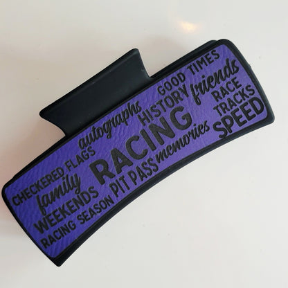 Race Words Hair Claw Clip