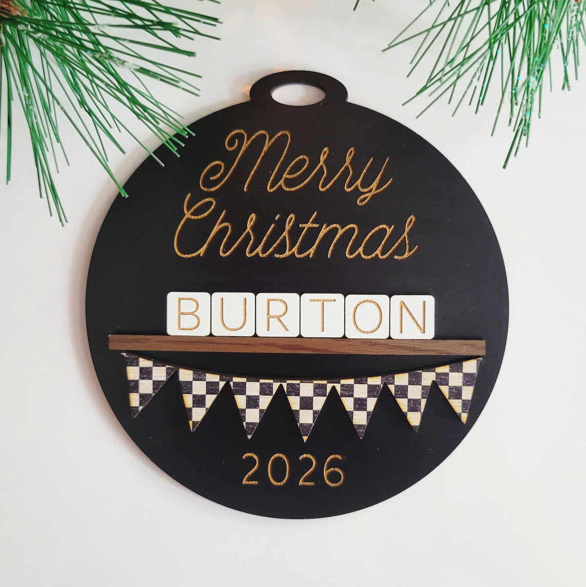 2026 Personalized Christmas Ornament