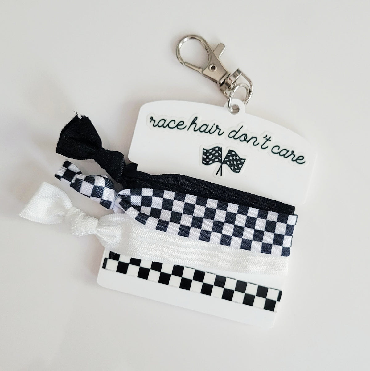 Race Hair Don't Care Clip On Hair Tie Holder
