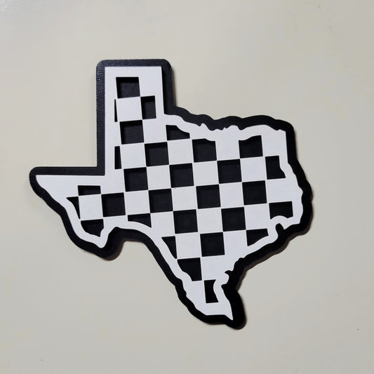 Checkered State Magnets -All Fifty States