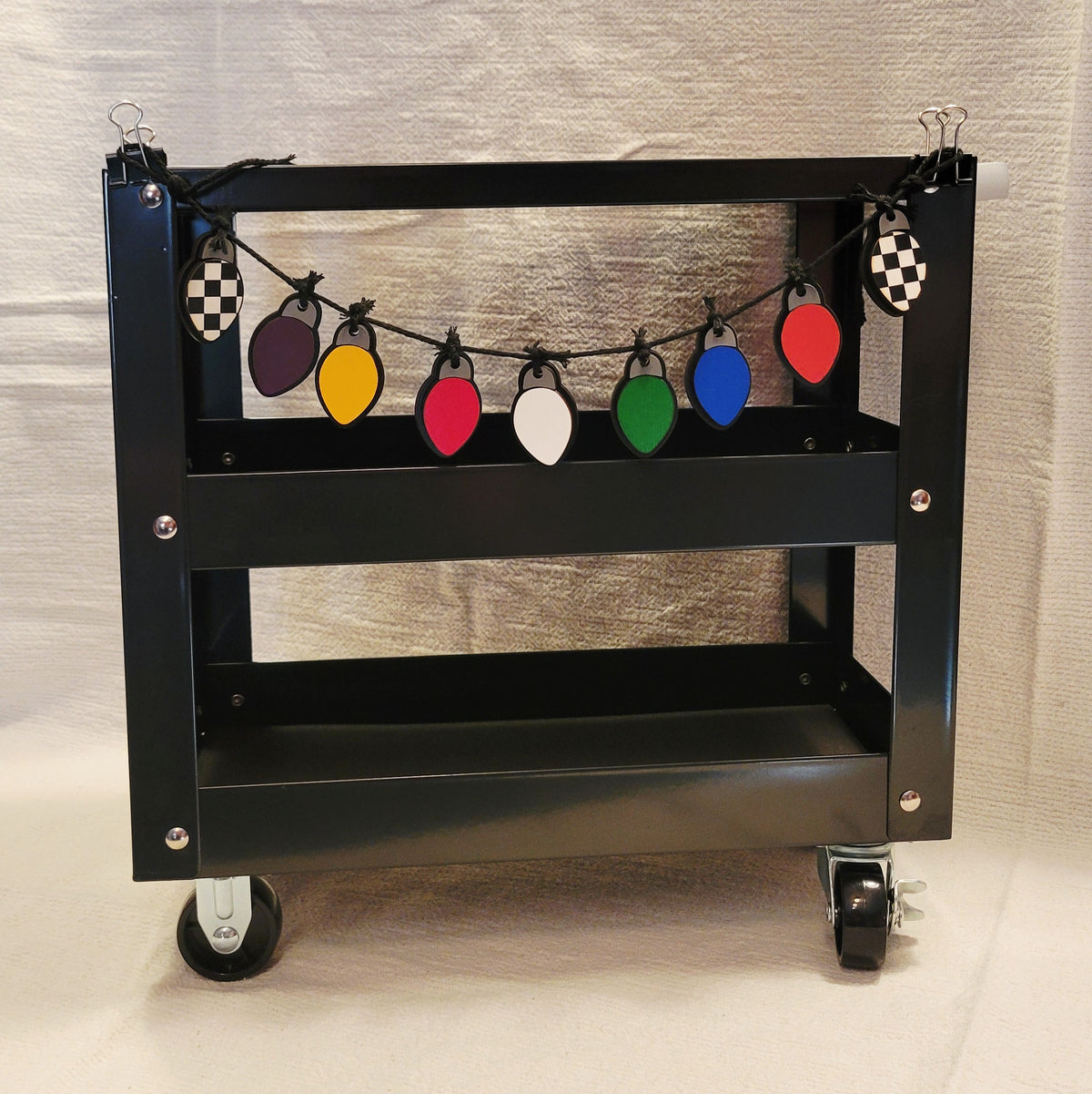 Racing Christmas Lights Banner