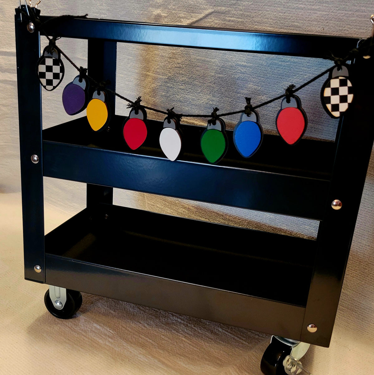 Racing Christmas Lights Banner