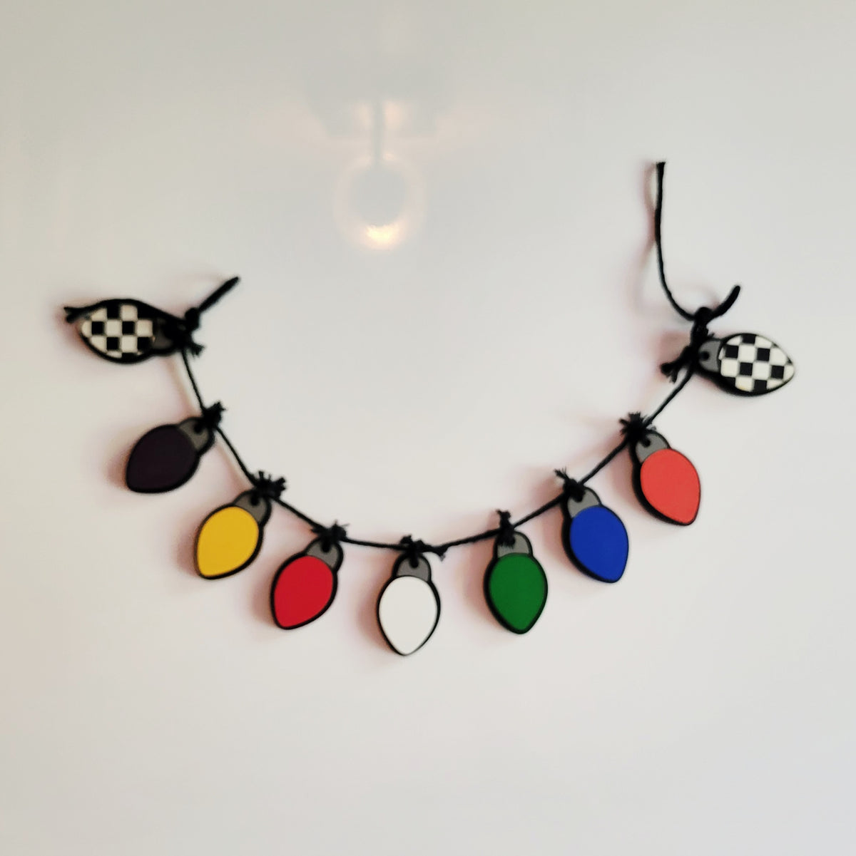 Racing Christmas Lights Banner