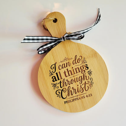 Mini Cutting Board Faith Quotes