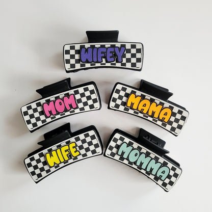 Mama Mom Wife Hair Claw Clip