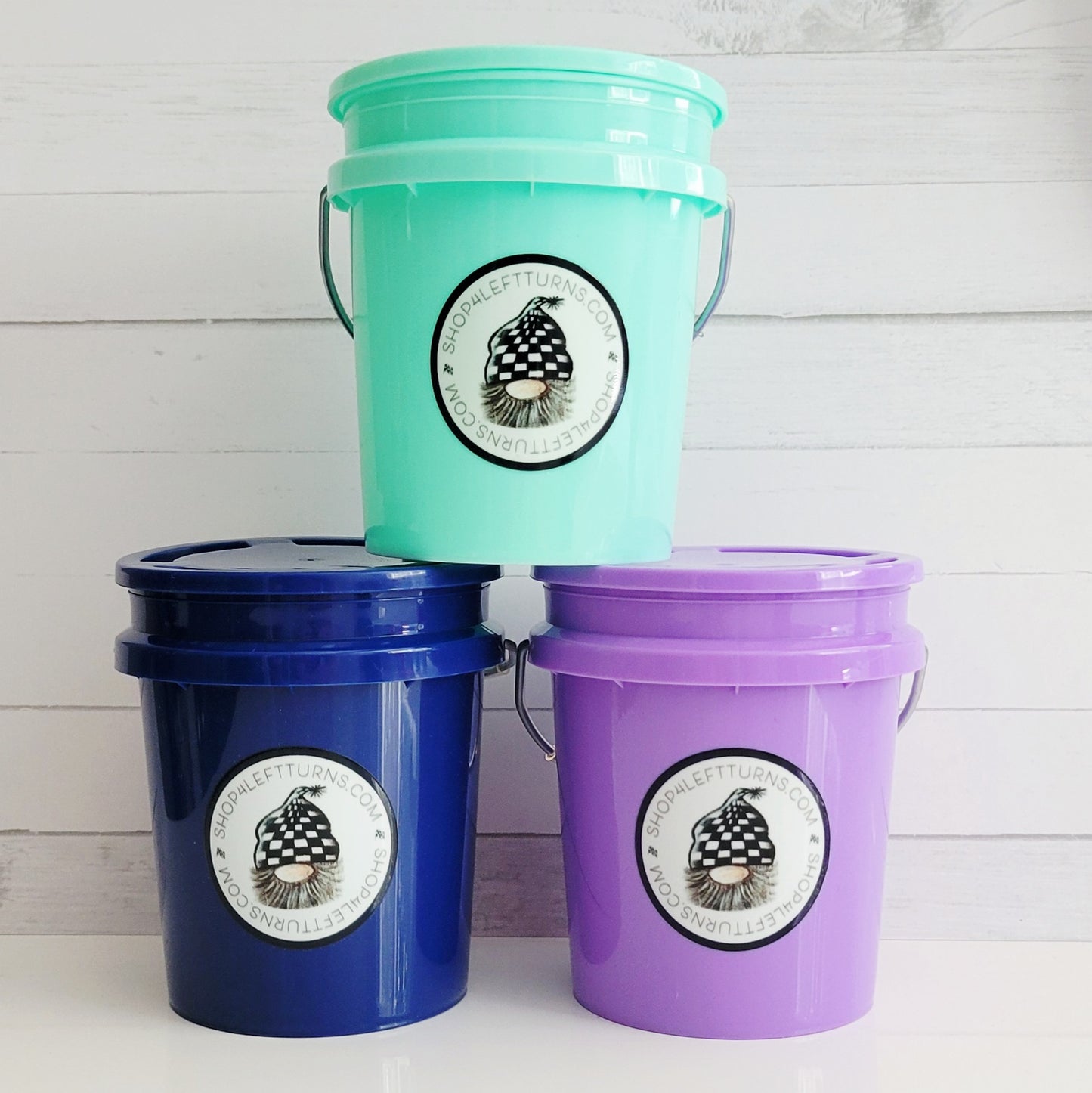 NEW COLORS! 4 Left Turns Collectible Mini Buckets
