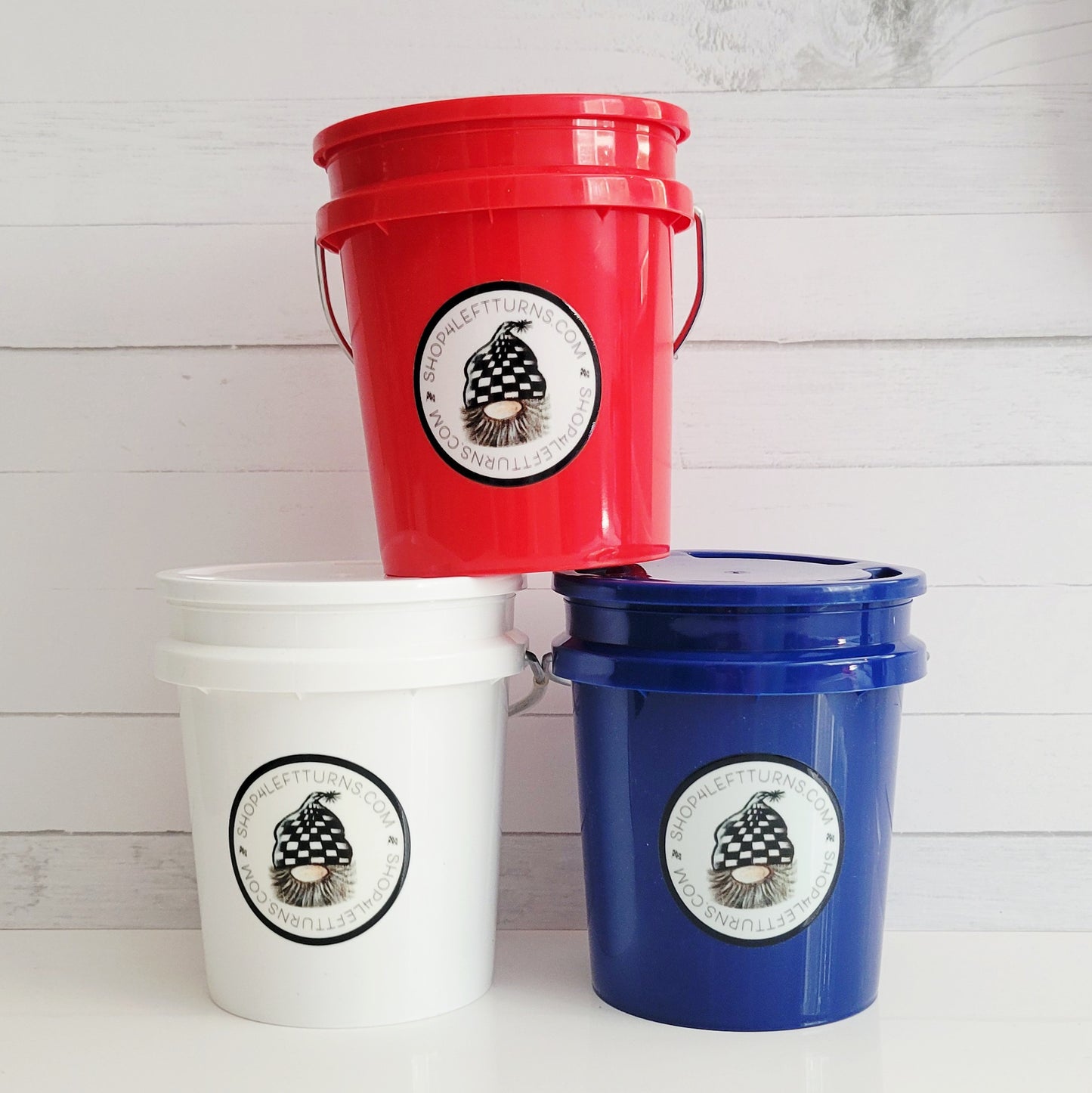 NEW COLORS! 4 Left Turns Collectible Mini Buckets