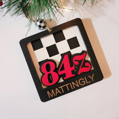 Custom Race Team Name Ornament