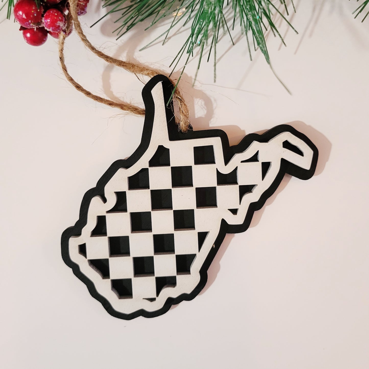 Checkered State Ornaments -All Fifty States