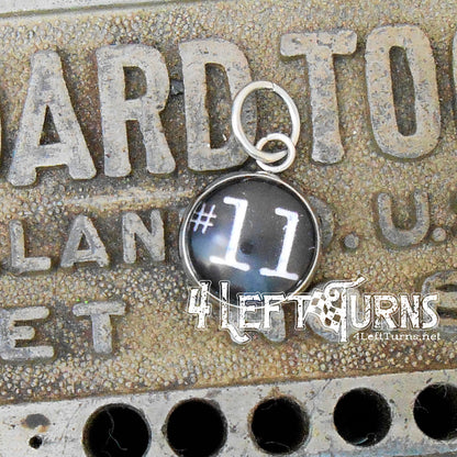 Race Car Number Charms