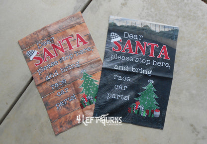 4 Left Turns Racing Garden Flags