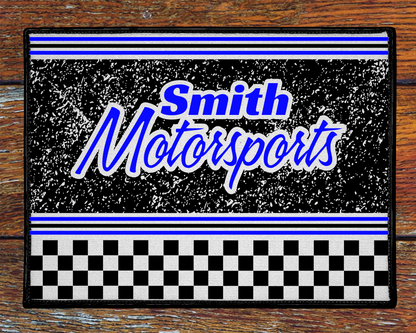 Custom Personalized Racing Welcome Mat