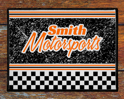Custom Personalized Racing Welcome Mat