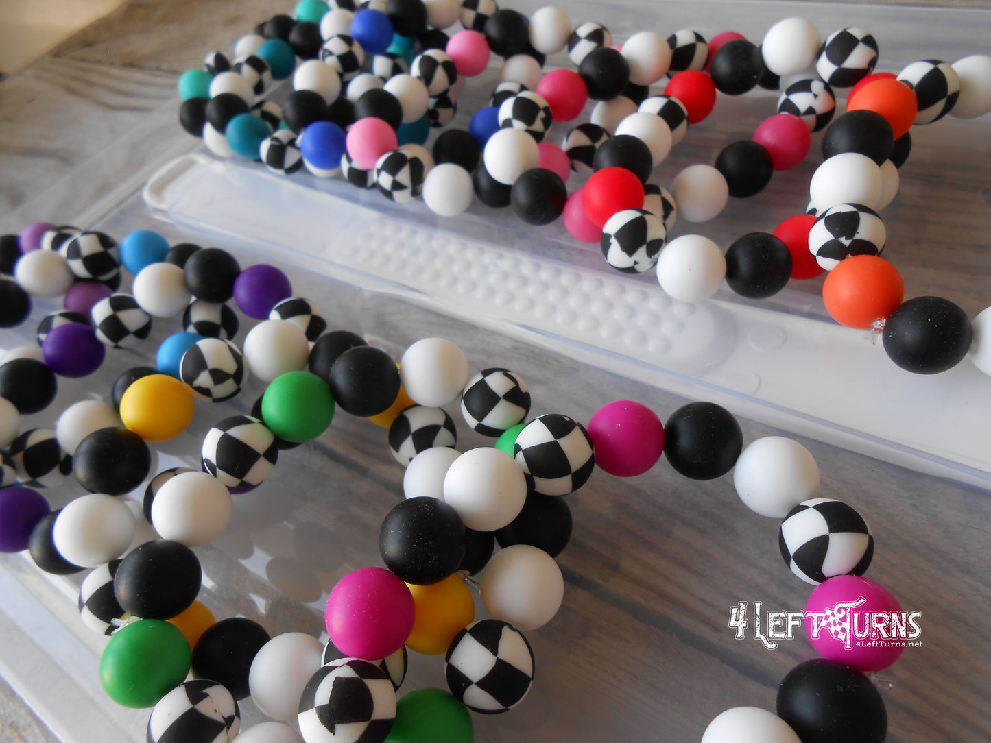 Design Your Own Silicone Bead Wristlet Bracelet Key Ring